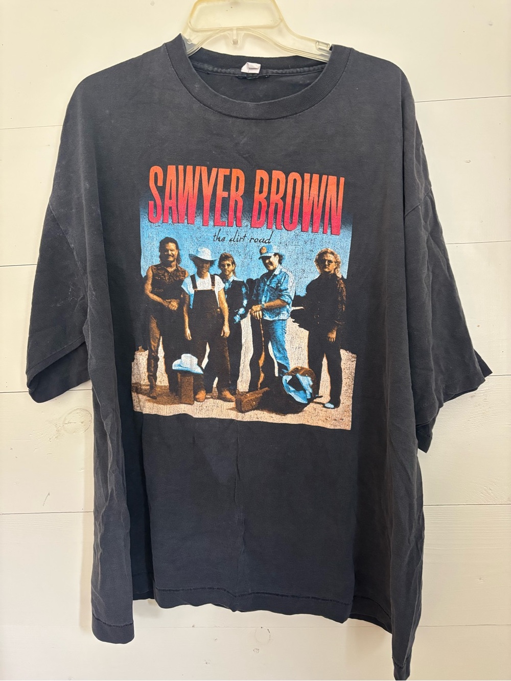 Vintage 1992 Sawyer Brown The Dirt Road Tour T-Shirt XL Single Stitch